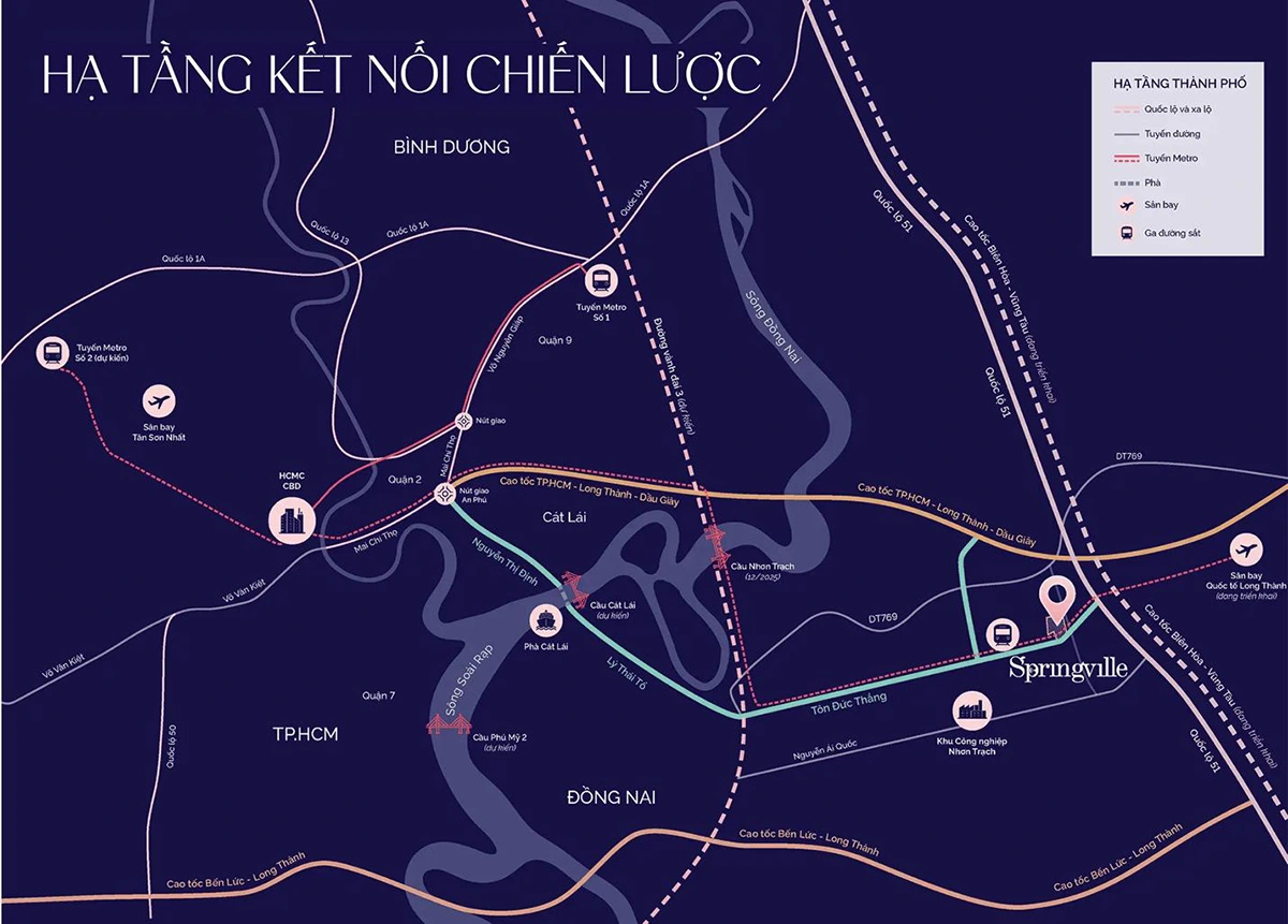 Vị trí dự án Springville